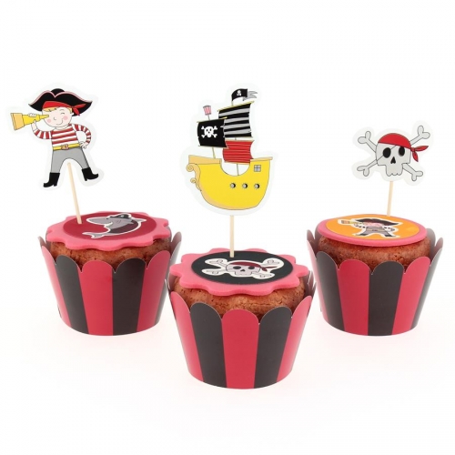 Kit Cupcakes Pirata Color - Riciclabile 