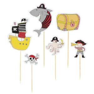 Cake Toppers Pirata Color - Riciclabile