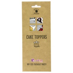 Cake Toppers Pirata Color - Riciclabile. n°1