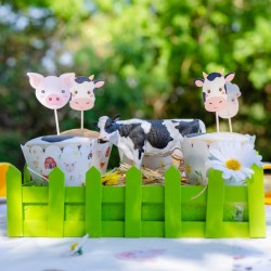 Kit Cupcakes Animali della fattoria - Riciclabile. n1