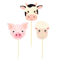 Cake Toppers Animali della fattoria - Riciclabile. n1