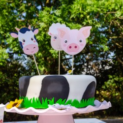 Cake Toppers Animali della fattoria - Riciclabile. n2