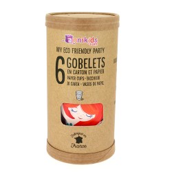 6 Bicchieri Sirena Corallo - Riciclabili. n°6