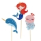 Cake Toppers Sirena Corallo - Riciclabile images:#0