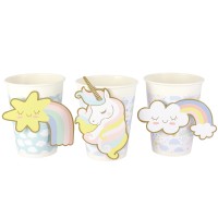 Contiene : 1 x 6 tazze Unicorno - Riciclabili