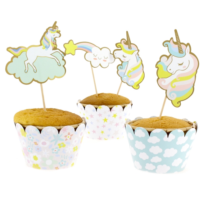 Kit per cupcake Unicorno - Riciclabile 