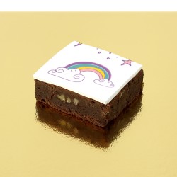 Puzzle Brownies unicorno arcobaleno - personalizzabile. n1