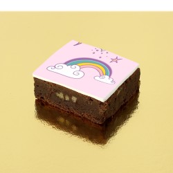 Brownies Puzzle Unicorno Arcobaleno Rosa. n1