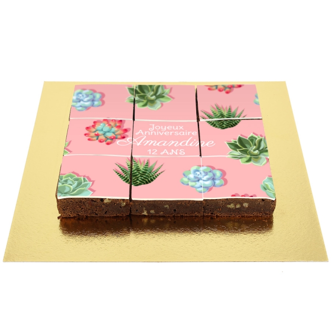 Brownies Puzzle cactus- personalizzabile 