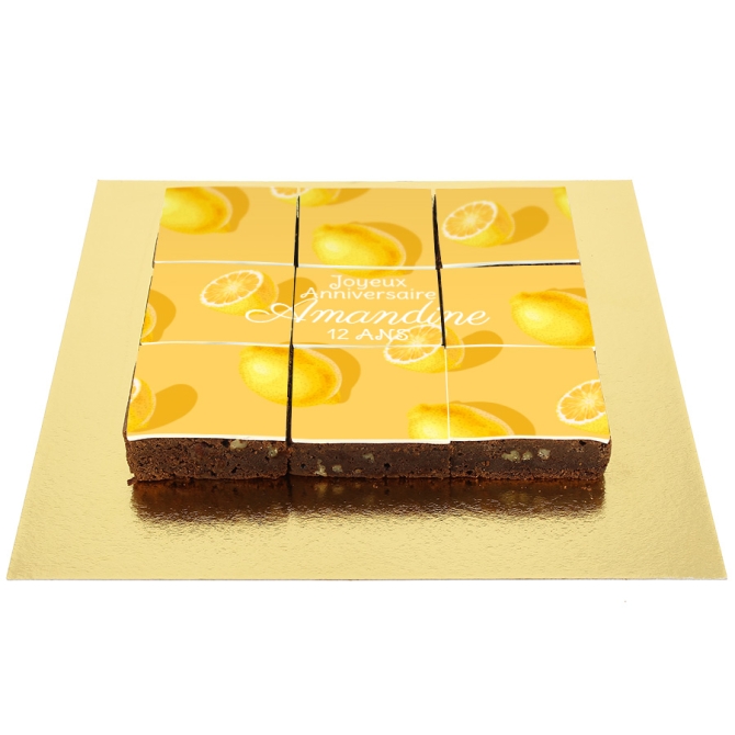 Brownies Puzzle limone - Personalizzabile 