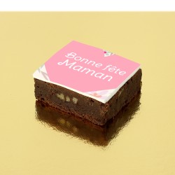 Fiori e cuore di brownies - personalizzabile. n1