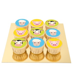 9 Cupcake animali della fattoria