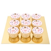 9 Cupcake Ballerina - Gocce di Cioccolato