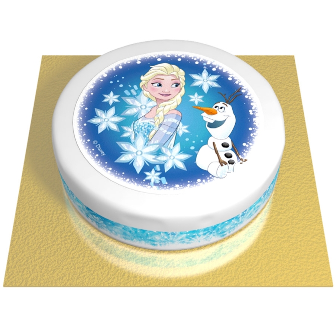 Torta Elsa e Olaf -  20 cm 