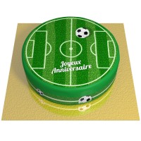 Torta Campo da Calcio -  20 cm Vaniglia