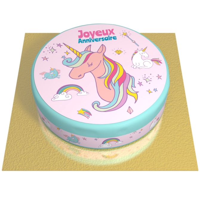 Torta Unicorno Rainbow -  20 cm 