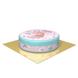 Torta Unicorno Rainbow -  20 cm. n1