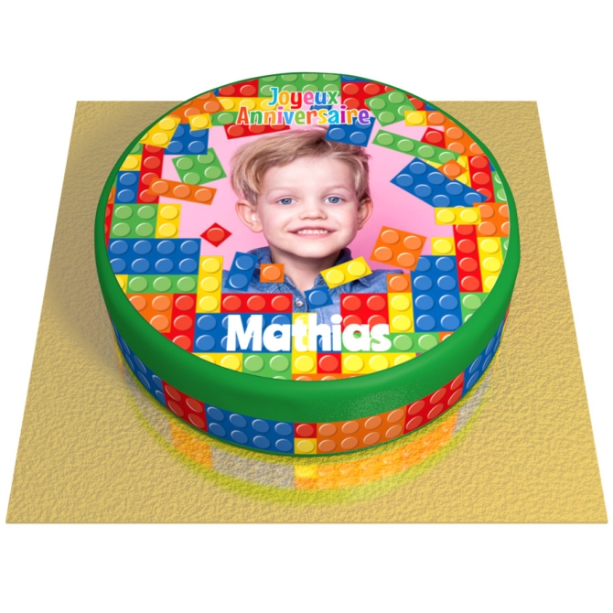 Torta Block Party Personalizzabile -  20 cm 