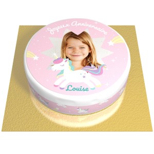 Torta Unicorno Stella Personalizzabile -  20 cm