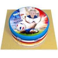 Torta Francia Personalizzabile -  20 cm Vaniglia