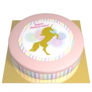 Torta Unicorno Oro - Ø 26 cm Fragola