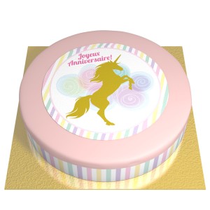 Torta Unicorno Oro - Ø 26 cm