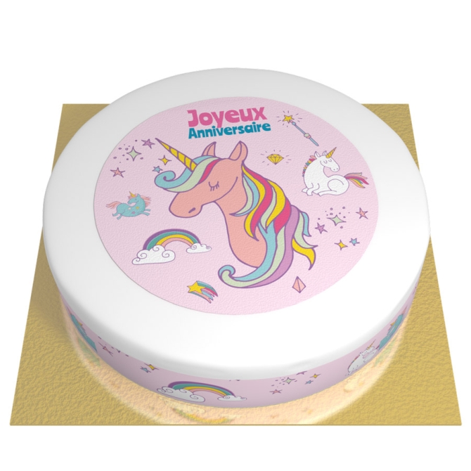 Torta Unicorno Rainbow -  26 cm 