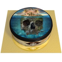 Torta Pirata l'Isola Fantasma -  20 cm Cioccolato