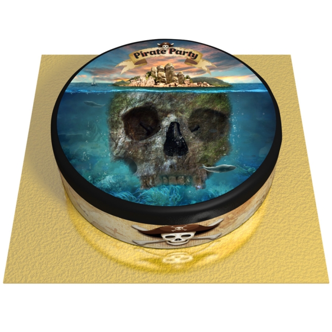 Torta Pirata l'Isola Fantasma -  20 cm 