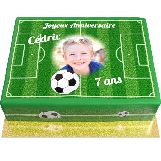 Torta Calcio Personalizzabile - 26 x 20 cm 