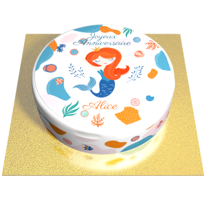 Torta Sirena Personalizzabile -  20 cm