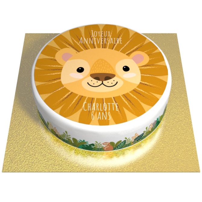 Torta Leone Personalizzabile -  20 cm 