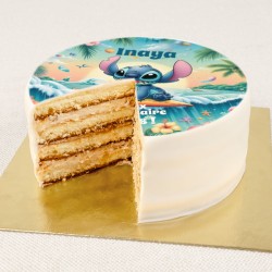 BuenoCake Stitch Hawaii personalizzabile -  14 cm. n3