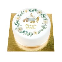 BuenoCake Benvenuto ragazzo - personalizzabile -  14 cm