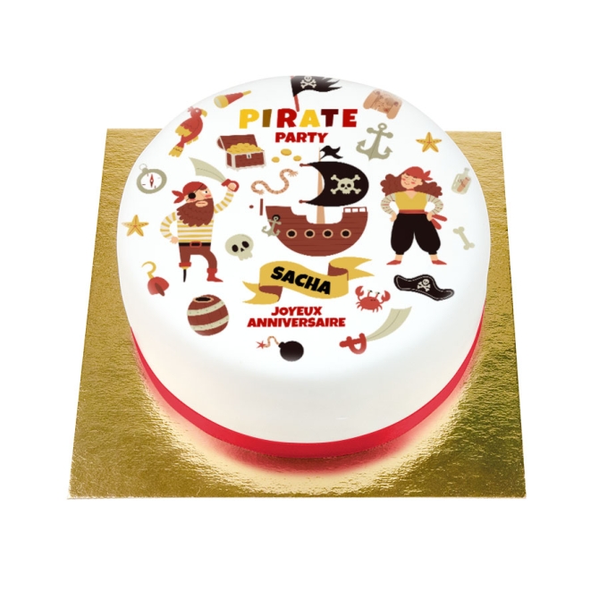 BuenoCake Pirata - personalizzabile - Ø 14 cm 