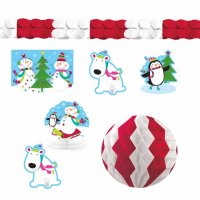 Kit 10 Decorazioni di Buone Feste Pupazzo di Neve