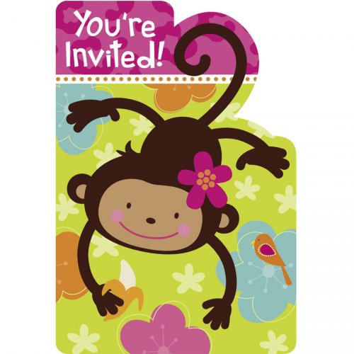 8 Inviti Monkey Love 