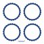 5 fogli di etichette Blu scuro