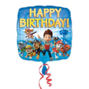 Palloncino piatto PAW Patrol Happy Birthay