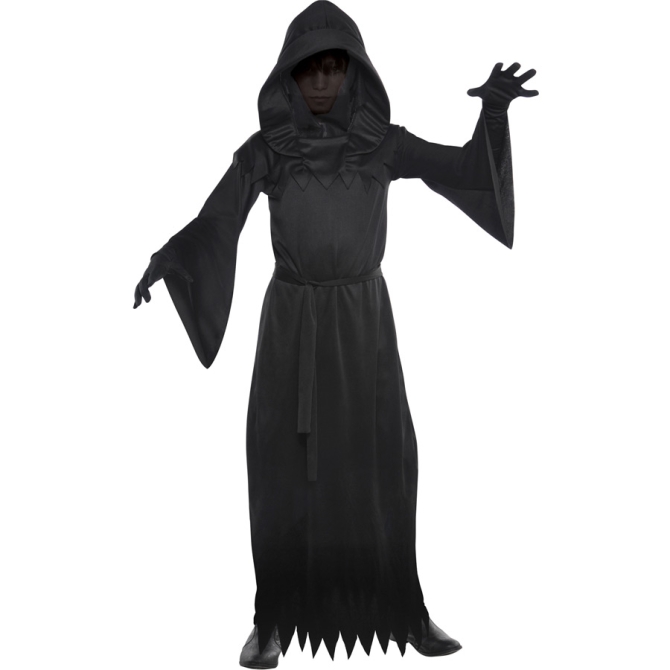 Travestimento Fantasma Nero - Bambino 12-14 anni 