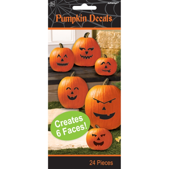 Decalcomanie per 6 facce di zucca 