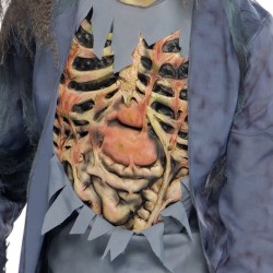 Costume Scheletro Zombie con Capelli Lunghi. n3