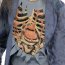 Costume Scheletro Zombie con Capelli Lunghi