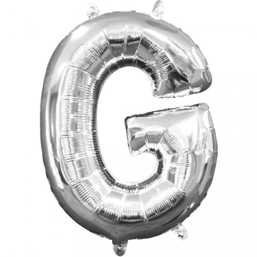 Palloncino Lettera G Argento (33 cm) 