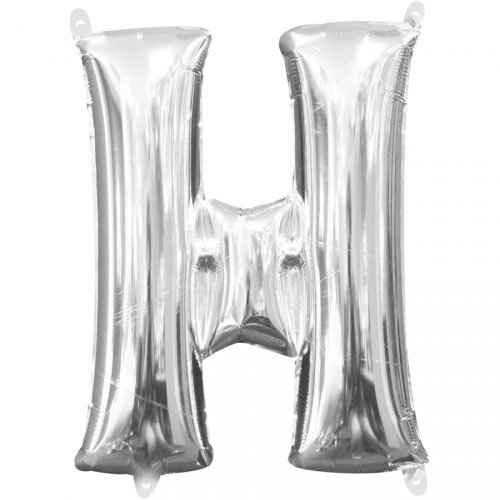 Palloncino Lettera H Argento (33 cm) 