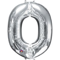 Palloncino Lettera O Argento (33 cm)