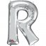 Palloncino Lettera R Argento (33 cm)