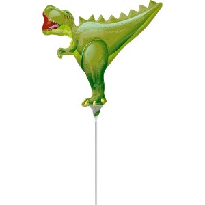 Palloncino con asta a forma di Dino T-Rex