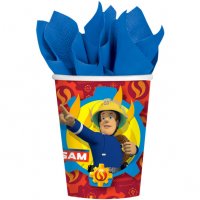 8 Bicchieri Sam il Pompiere Fireman