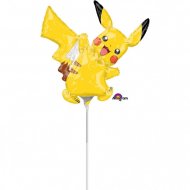 Palloncino con asta Pikachu Pokemon (29 cm)